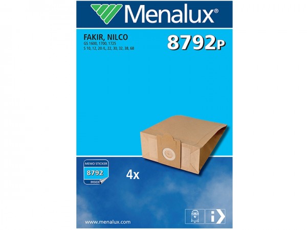 Menalux 8792 P Staubsaugerbeutel - Inhalt 8 Stück