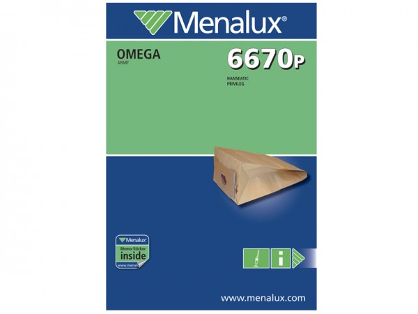 Menalux 6670 P Staubsaugerbeutel - Inhalt 10 Stück