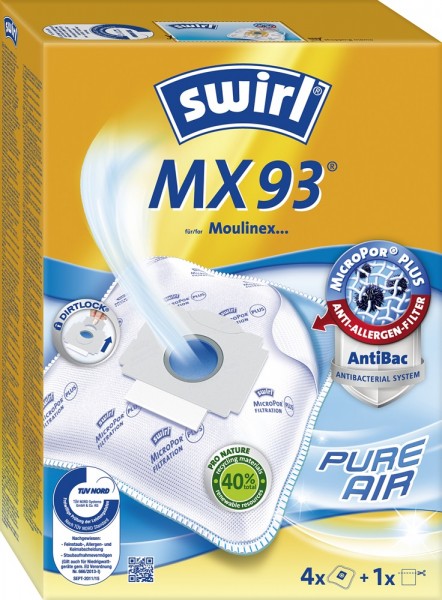 Swirl MX 93 Staubsaugerbeutel - Inhalt 8 Stück