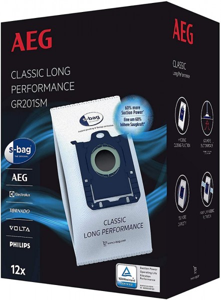 AEG GR201M Megapack s-bag Classic Long Performance - Inhalt 12 Stück