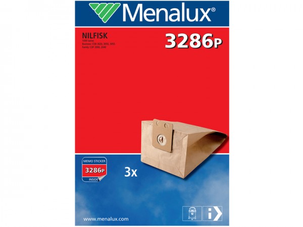 Menalux 3286 P Staubsaugerbeutel - Inhalt 6 Stück