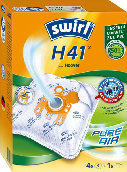 Swirl H 41 Staubsaugerbeutel - Inhalt 8 Stück