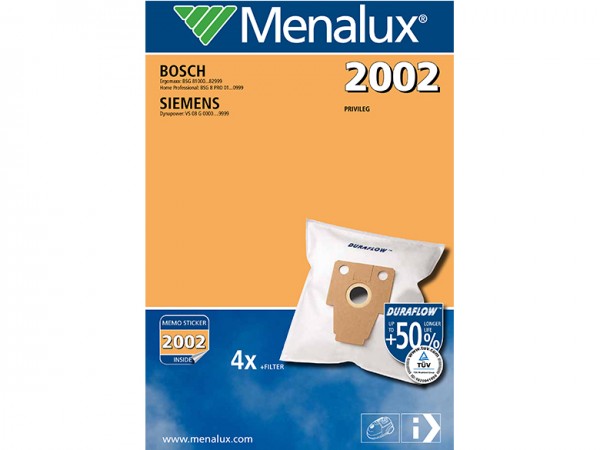 Menalux 2002 Staubsaugerbeutel - Inhalt 8 Stück