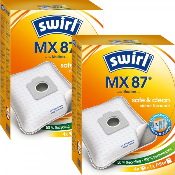 Swirl MX 87 Staubsaugerbeutel - Inhalt 8 Stück