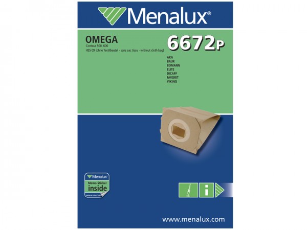 Menalux 6672 P Staubsaugerbeutel - Inhalt 20 Stück