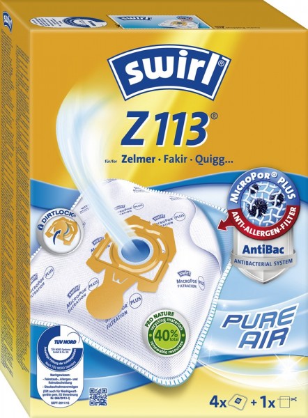 Swirl Z 113 Staubsaugerbeutel - Inhalt 8 Stück