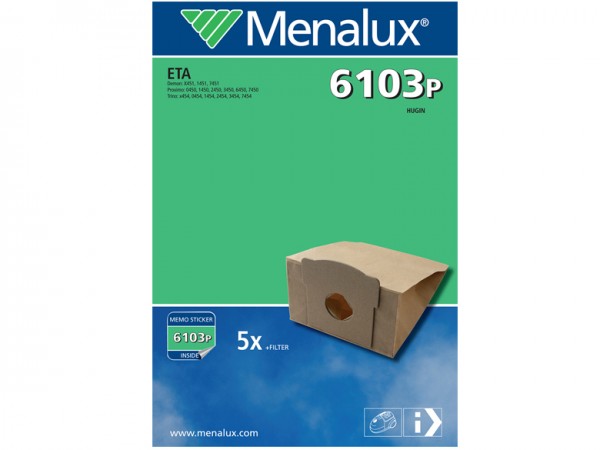 Menalux 6103 P Staubsaugerbeutel - Inhalt 10 Stück