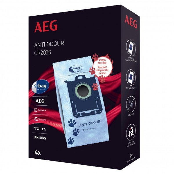 AEG GR203S s-bag Classic Anti-Odour - Inhalt 8 Stück