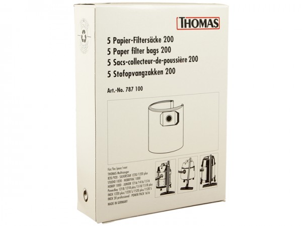 THOMAS Papier-Filtersäcke 200 - 787100 - Inhalt 5 Stück