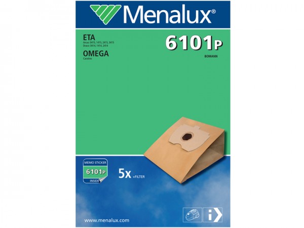 Menalux 6101 P Staubsaugerbeutel - Inhalt 10 Stück