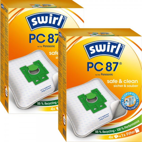 Swirl PC 87 Staubsaugerbeutel - Inhalt 8 Stück